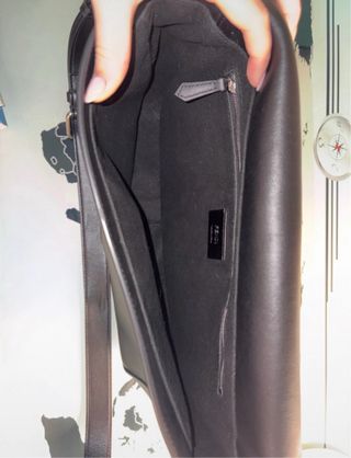 Borsa Fendi Pelle Nera Logo Roma