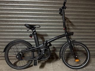 Bicicleta Plegable BTWIN Negra