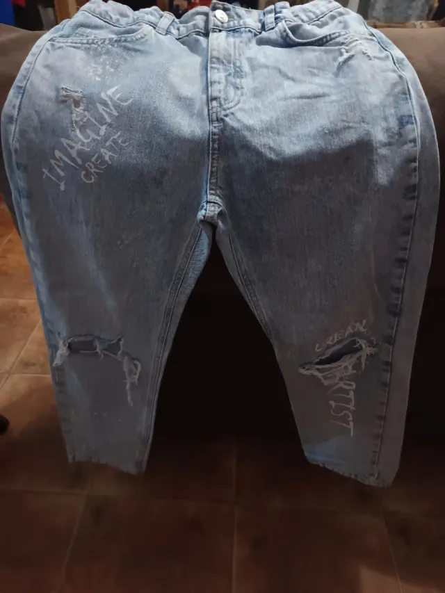 Vaqueros niño desgastados talla 13-14