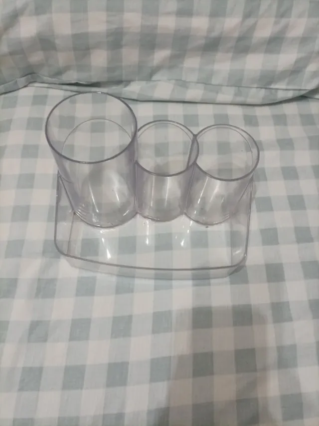 Organizador de maquillaje acrílico transparente