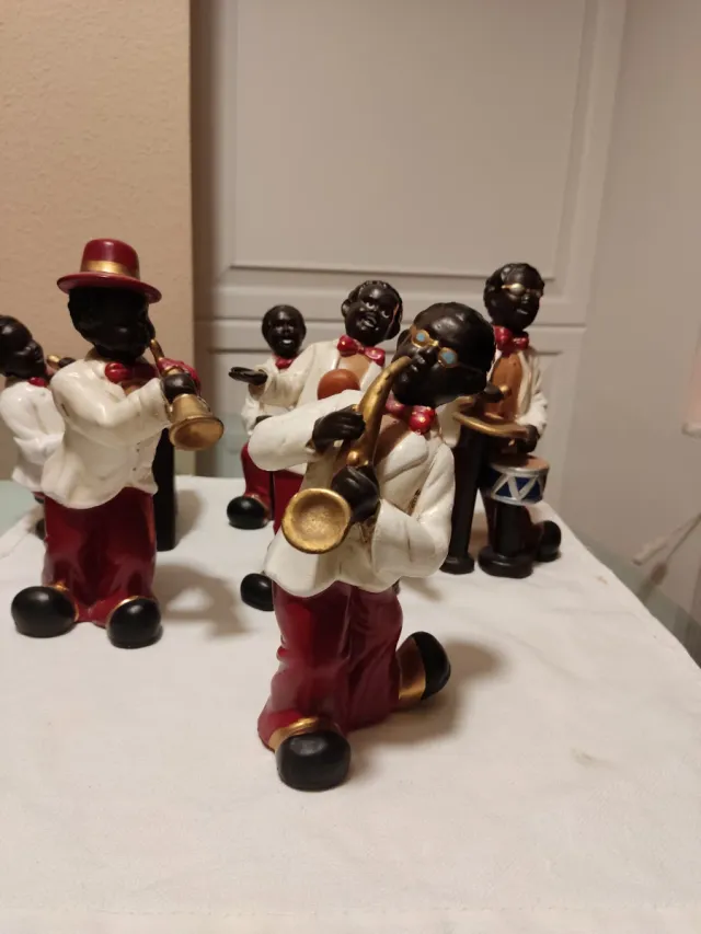 Figuras decorativas músicos jazz