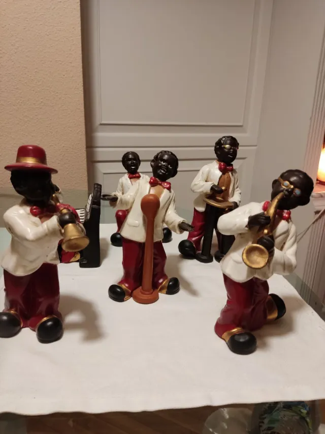 Figuras decorativas músicos jazz