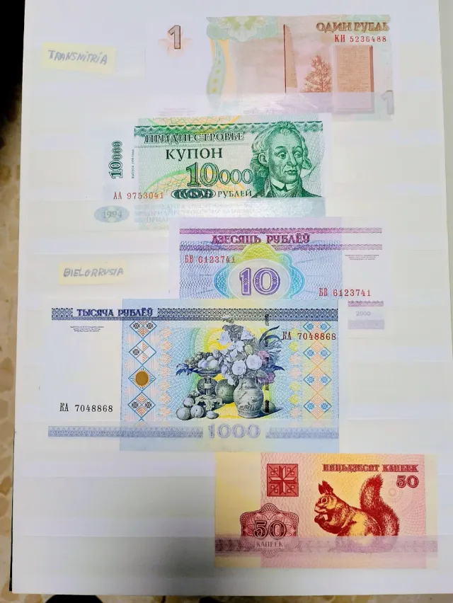 Album Banconote Asia ed Eurasia