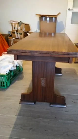 Mesa de comedor de madera, extensible