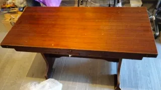 Mesa de comedor de madera, extensible