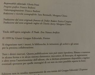 Il Nudo nell'Arte - Eros Natura Artificio - 1999