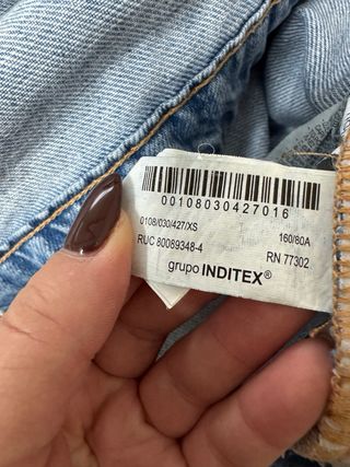 Mono vaquero Zara pierna balloon sin mangas