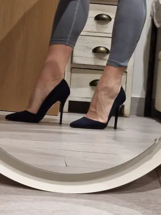 Zapatos de tacón azul oscuro Primark