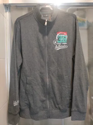 Sudadera gris hombre talla L