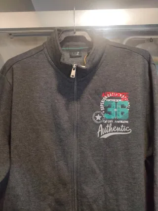 Sudadera gris hombre talla L