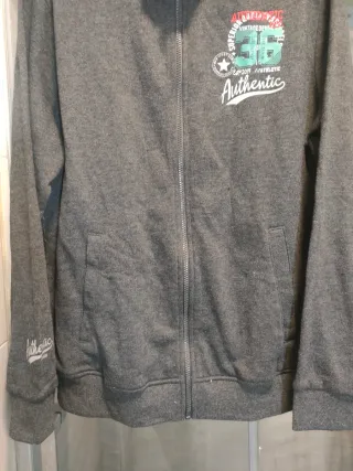 Sudadera gris hombre talla L
