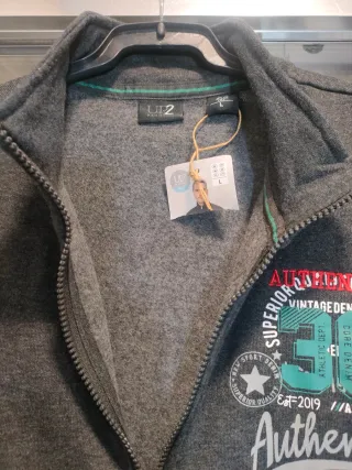 Sudadera gris hombre talla L