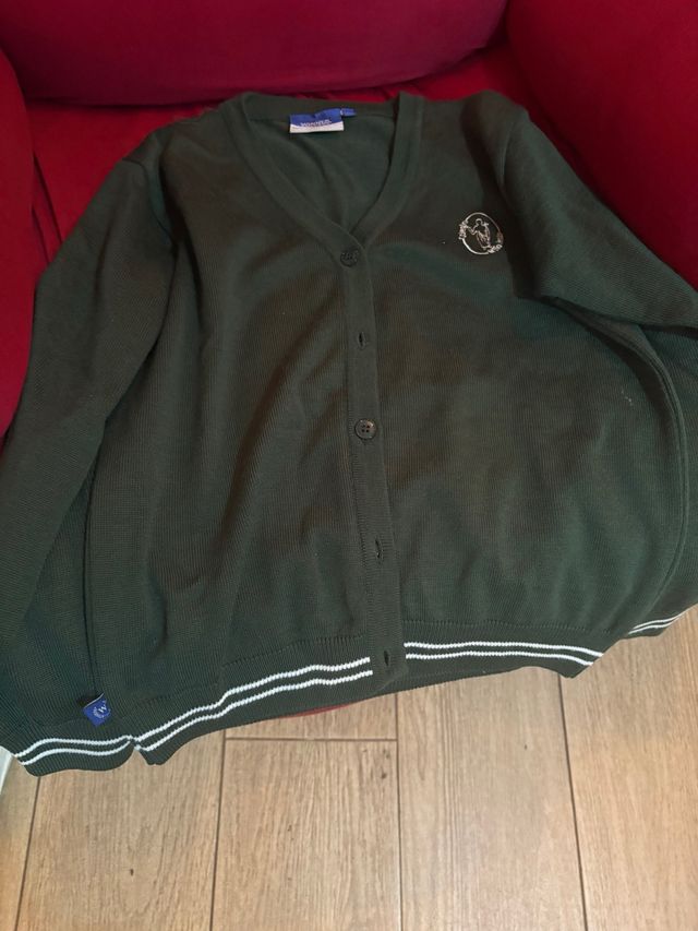 Chaqueta escolar niño Jesús verde