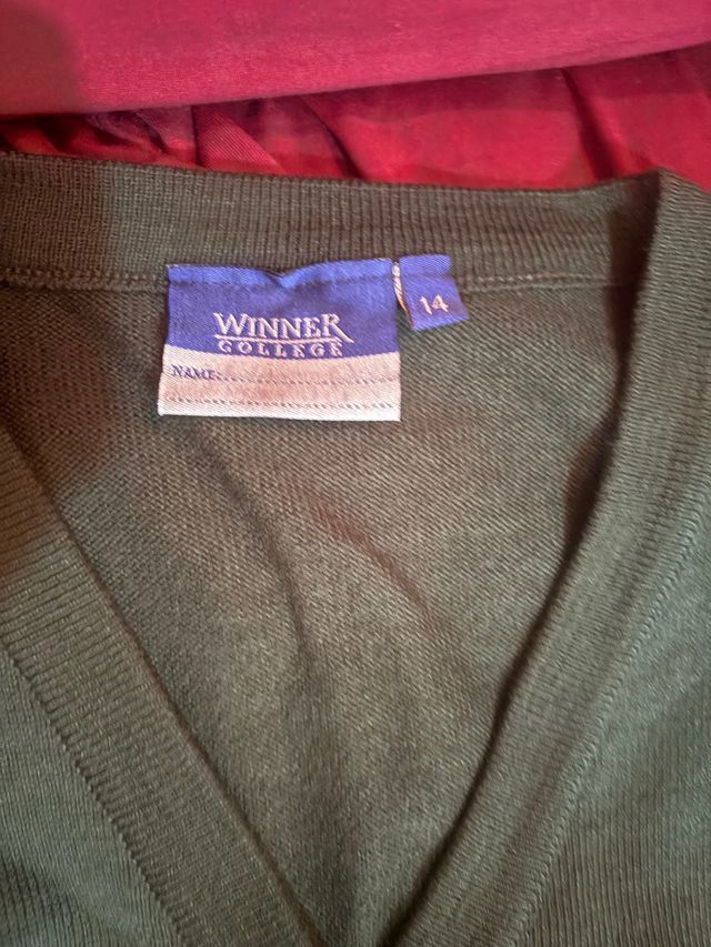 Chaqueta escolar niño Jesús verde