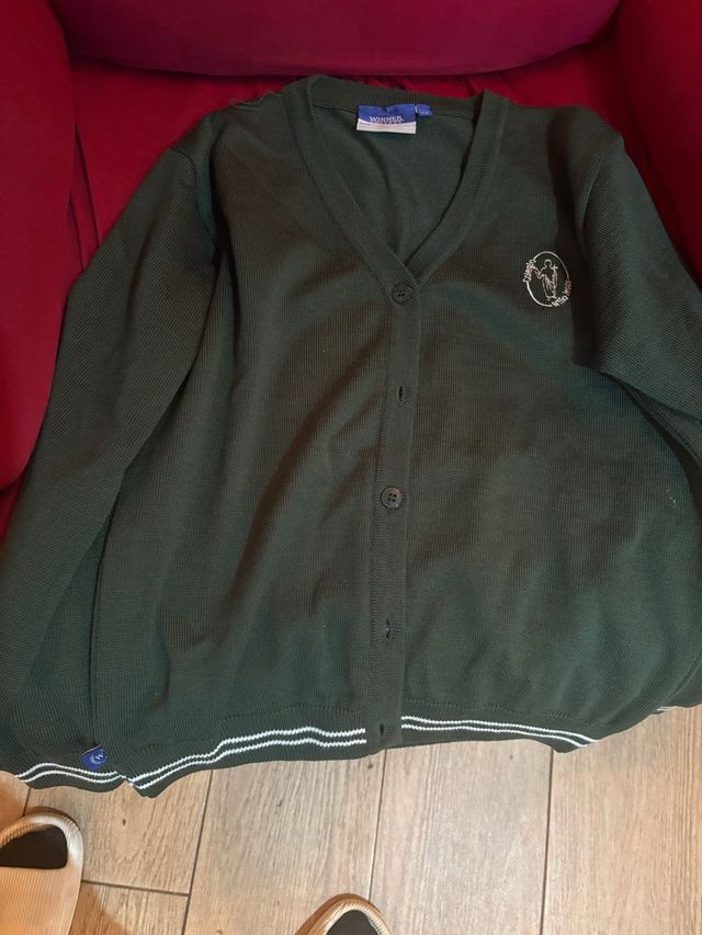 Chaqueta escolar niño Jesús verde