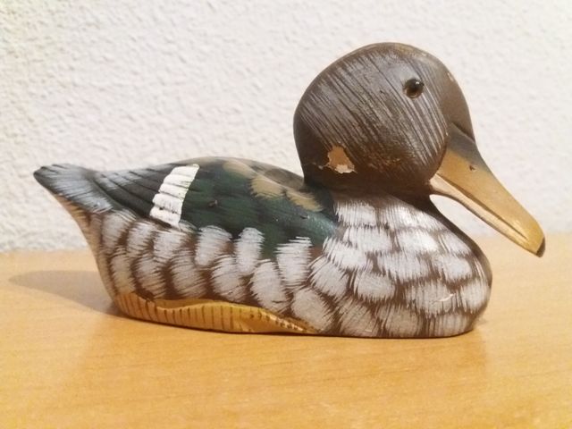 Figura Pato Madera 16 cm