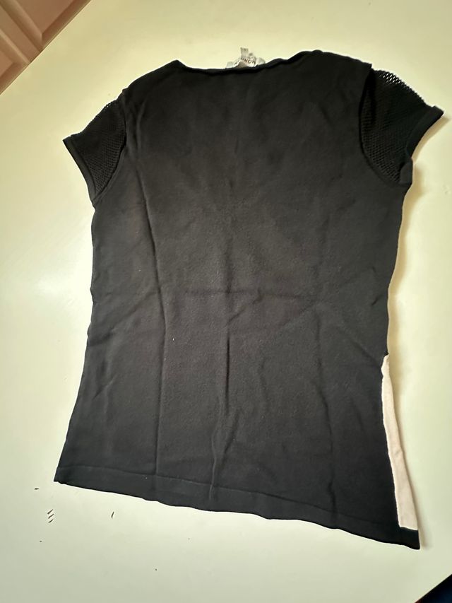 Camiseta Morgan Negra y Rosa