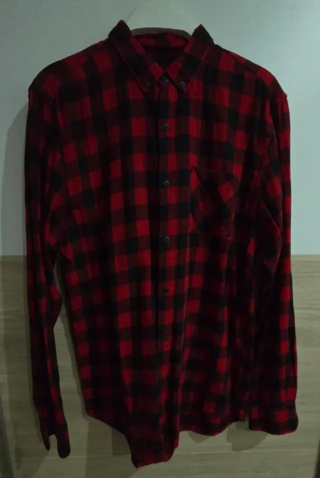 Camisa de cuadros hombre