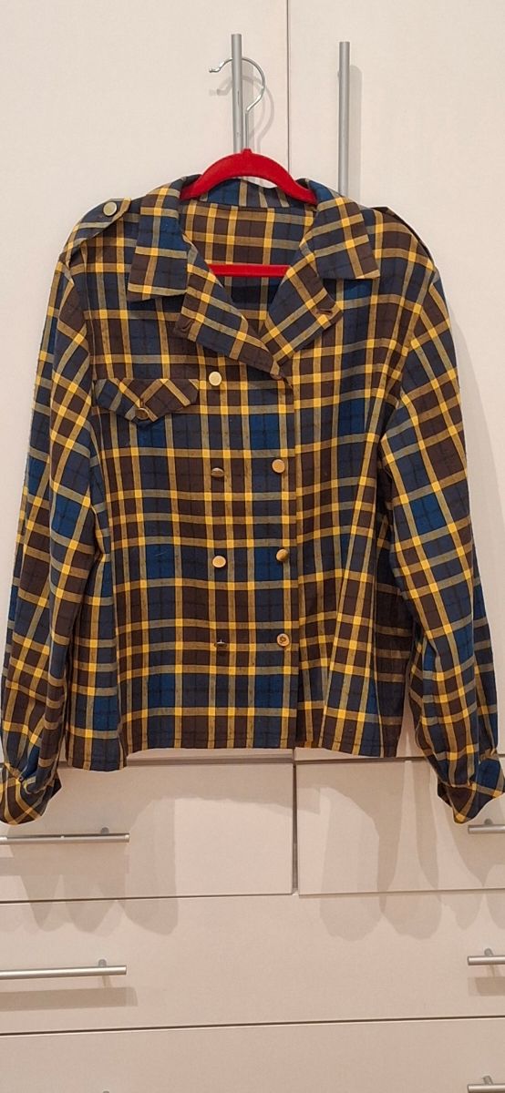 Camisa de cuadros clásica marron