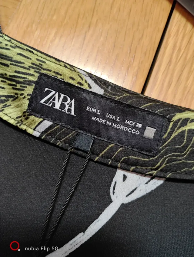 Vestido Zara estampado floral largo