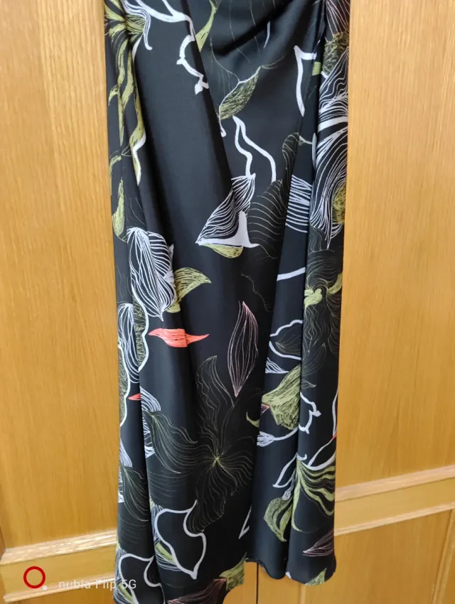 Vestido Zara estampado floral largo