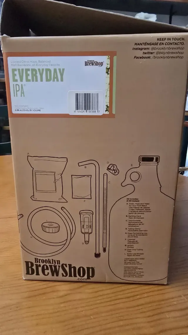 Kit para hacer cerveza IPA Brooklyn BrewShop