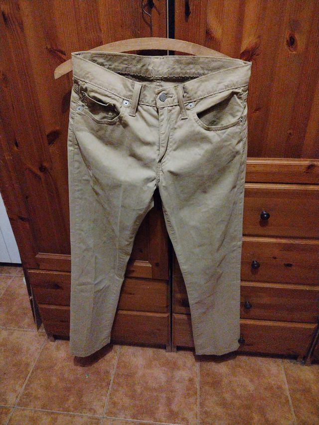 Vaqueros Levi's 511 Beige rectos talla S