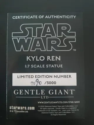 Figura Star Wars Kylo Ren Gentle Giant 1/7