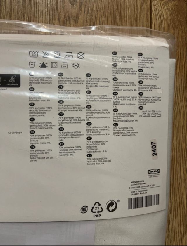 Cortinas Ikea Blancas Tela (2x)