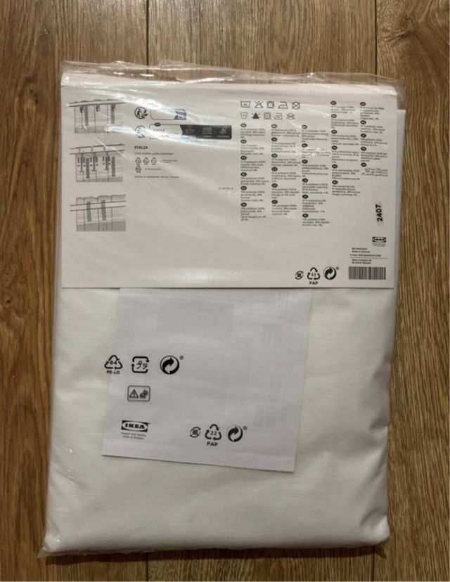 Cortinas Ikea Blancas Tela (2x)