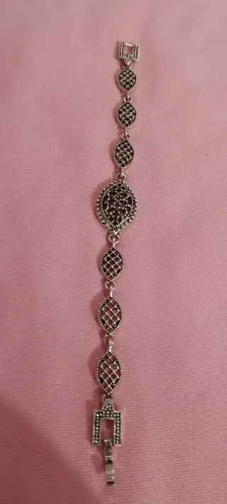 Pulsera Plata 925 con Circonitas negras.