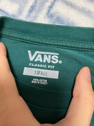 Camiseta Vans verde estampado palmeras