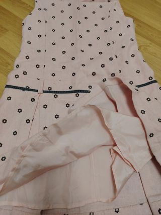 Vestido niña Iana rosa estampado flores