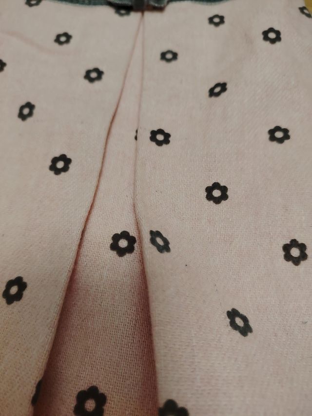 Vestido niña Iana rosa estampado flores