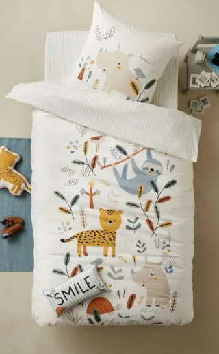 Funda nórdica infantil animales jungla