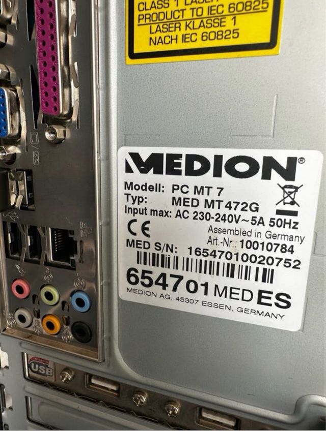 Ordenador Medion Completo