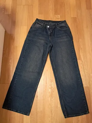Pantalón vaquero ancho moda talla 40