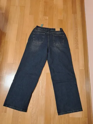 Pantalón vaquero ancho moda talla 40