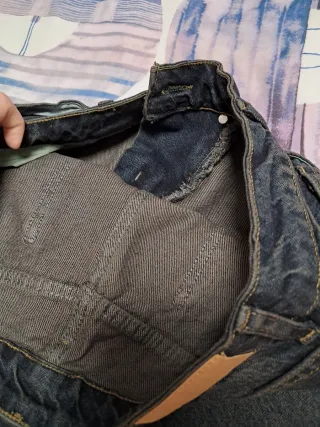 Pantalón vaquero ancho moda talla 40