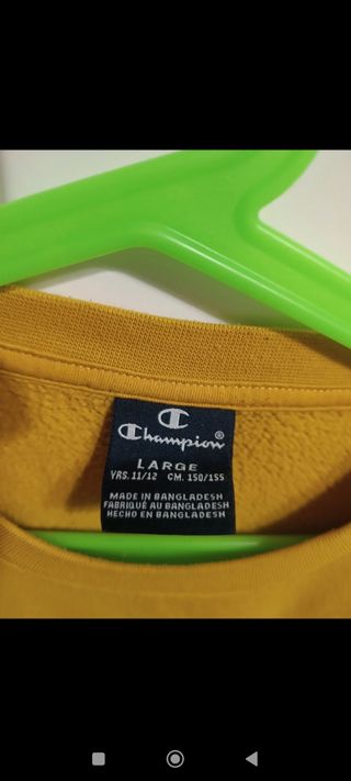 Felpa Champion bambino gialla