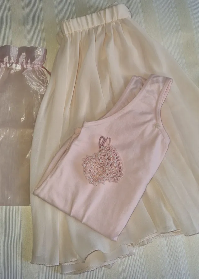 Mallot y falda de ballet niña