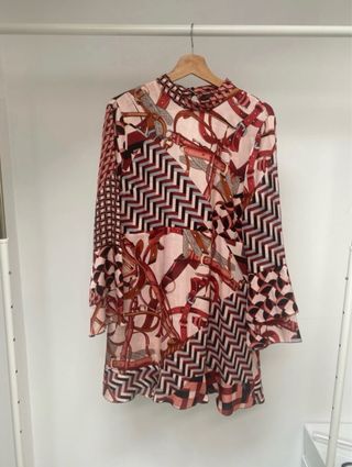 Vestido Zara Estampado Tam. XL