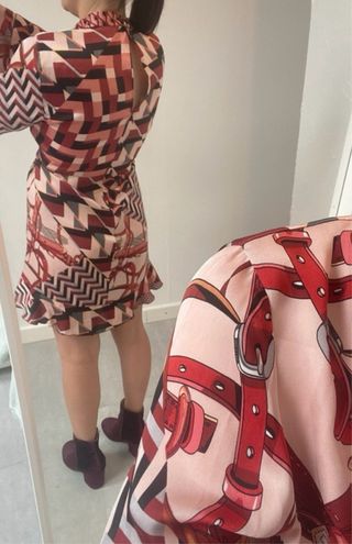 Vestido Zara Estampado Tam. XL