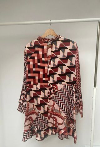 Vestido Zara Estampado Tam. XL