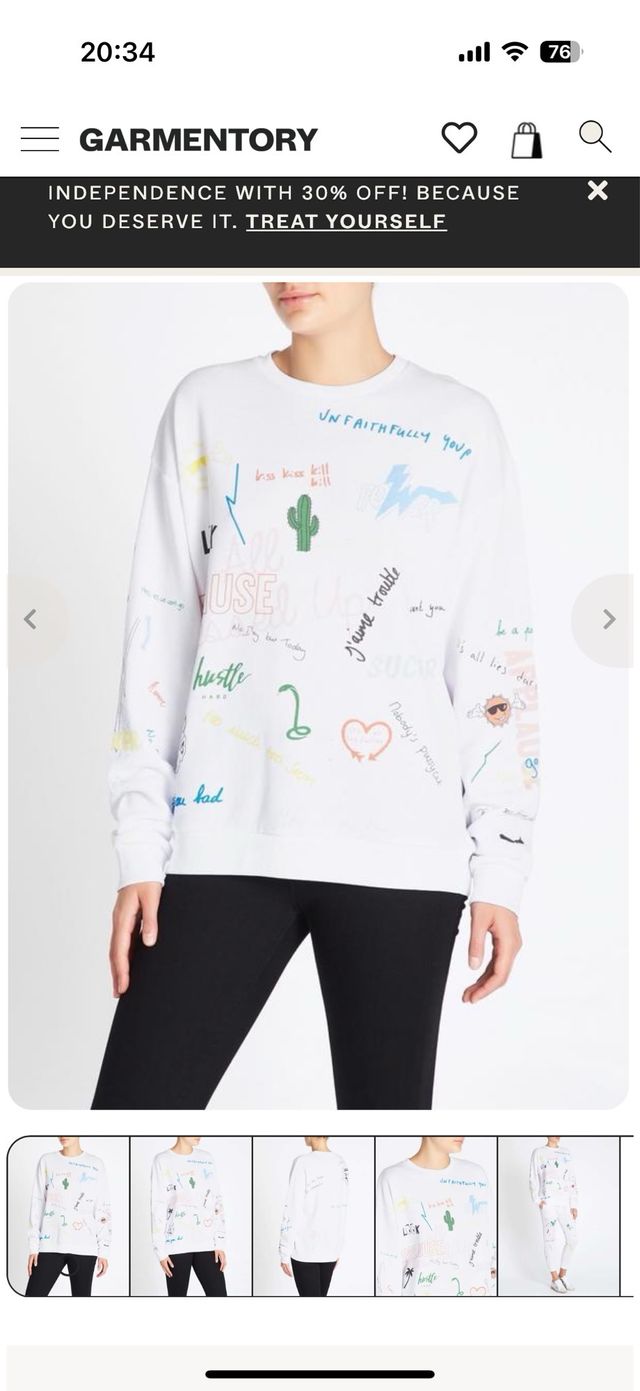 Sudadera Zoe Karssen Estampada Talla XS