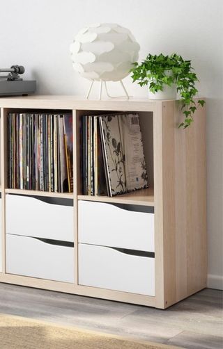 Accesorio 2 Cajones blancos para estanteria kallax