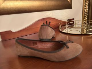 Bailarinas Vicky Beige/Marrón Talla 37