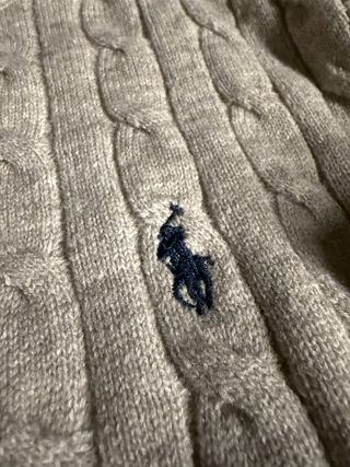 Jersey Polo Ralph Lauren Gris Trenzado