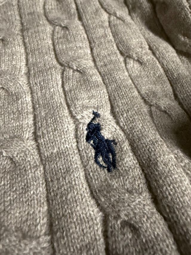 Jersey Polo Ralph Lauren Gris Trenzado