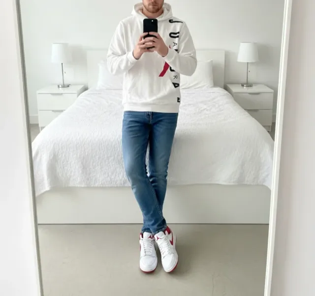 Sudadera Jordan Blanca con Logo